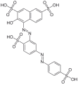 Deutsch: Struktur von Ponceau S English: Structure of ponceau S