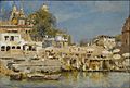 Temples and Bathing Ghat at Benares, by Edwin Lord Weeks, ca 1833-1835.