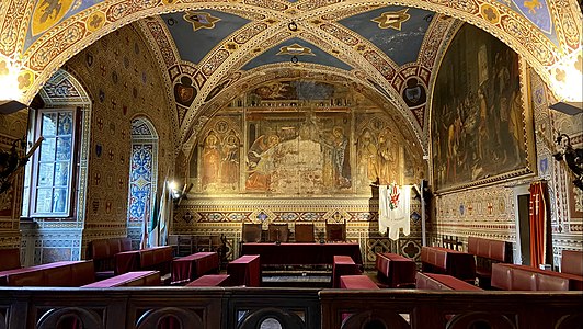 Palazzo dei Priori in Volterra. Photographer: Sergio Spolti