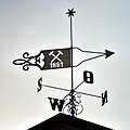 weather vane of the "Hermannschacht" (Wetterfahne des "Hermannschachtes")