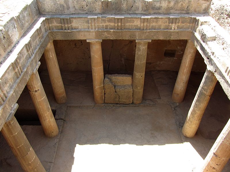 File:Tombs of the Kings Paphos Cyprus Tomb 3 1.JPG