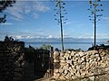 Sv. Petar island, view toward Mt Velebit