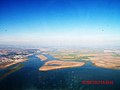 Estuaire du Tage dans la Mer de Paille à Lisbonne