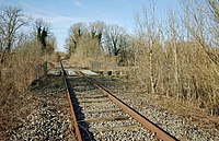 Ligne de Somain à Halluin, chemin des Osiers, à Gruson