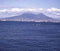 Mount Vesuvius and Naples in Italy