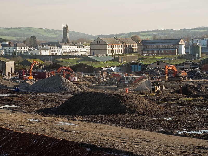 File:A closer view of demolition and landscaping work on Bridge Wharf - geograph.org.uk - 4257593.jpg