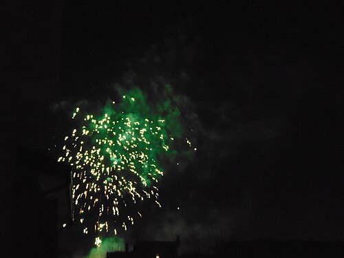 Fireworks in Rome, Italy