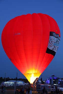 Festival de Mongolfier in der Stadt Lévis / Kanada