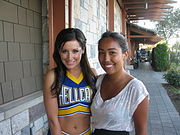 Tisdale with a fan (20 July 2010)