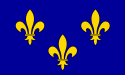 Flag of Île-de-France, France (historic)