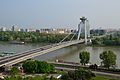 Danube in Bratislava, Slovakia, the New Bridge