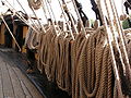 Cordages sur le bateau Le Phoenix