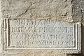 English: Ancient Roman grave inscription (CIL III 4950) Deutsch: Altrömische Grabinschrift (CIL III 4950)