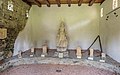 English: Statue of the goddess Nemesis and Roman aras at the museum inside the podium Deutsch: Nemesis-Statue und römische Weihealtäre im Museum des Podiums