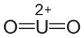 Deutsch: Struktur des Uranyl-Ions English: Structure of the uranyl ion