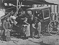 Chinese children playing in and around a broken coach in a residential district of Nanking(Date: December 20 1937)