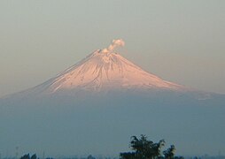 Popocatépetl, an active stratovolcano in Mexico.