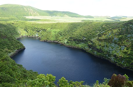 Blue water in Caldeira Comprida, August 2014.