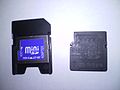 miniSD Memory Card and adapter