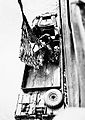 Men of the 2nd Engineering Special Brigade lower cargo net into a DUKW at Inchon, Korea, 12 June 1951.