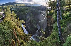 #4: A wide evening view to Måbødalen in Eidfjord municipality, Hordaland, Norway, in 2011 August.