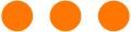 International special sign for works and installations containing dangerous forces - "three bright orange circles of equal size, placed on the same axis, the distance between each circle being one radius"