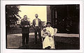 M. Howard Burnham family in London: Fred (brother), Howard, Connie (wife), baby Fred (son) (1904)