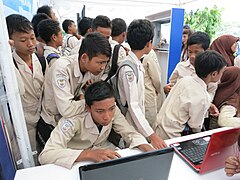 School children in Yogyakarta