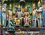 Hindu statues. Sri Krishnan Temple. Rochor, Central Region, Singapore.