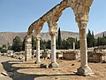 Arches of the Umayyad palace of Anjar