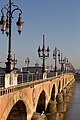 Le pont de Pierre sur la Garonne, Bordeaux