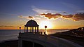 The Colonnade at sunset