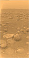 Surface of Saturn's moon Titan as seen by the Huygens probe after landing in 2005