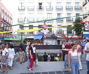 Entrance to Chueca station