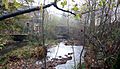 Jackson Bridge road-bridge showing passage of Jackson Bridge Dike