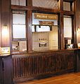 Pullman ticket counter in Yellowstone Museum