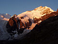 Piz Bernina in early morning