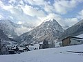 Winterlicher Blick auf Brand