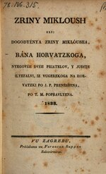 Thumbnail for File:Zrinj Miklouš - Juraj Pavlinić (1833.).pdf