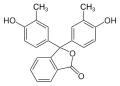 Deutsch: Struktur von o-Kresolphthalein English: Structure of o-Cresol phthalein