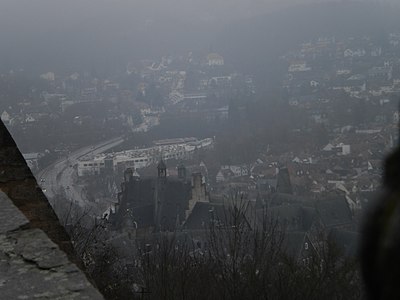 Marburg in winter, a photo of town hall, taken on February 7, 2019