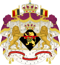 Thumbnail for File:Coat of arms of a former Queen of the Belgians.svg