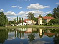 Pond in centre of Buštěhrad