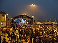 The Faroese band Frændur, playing at the Joansokufestival in Tvøroyri, 2009.