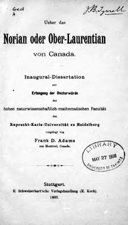 Thumbnail for File:Ueber das Norian oder Ober-Laurentian von Canada (microform) - Inaugural-Dissertation zur Erlangung der Doctorwürde der hohen naturwissenschaftlich-mathematischen Facultät der (IA cihm 01473).pdf