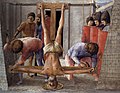 Predella panel Crucifixion of Saint Peter