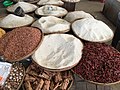 Market in burma -spices-