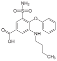 Deutsch: Struktur von Bumetanid English: Structure of Bumetanid