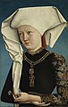 Portrait of a Lady wearing the Order of the Swan, by an anonymous German artist active at the Court of Ansbach, ca 1490