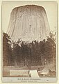 Devil's Tower or Bear Lodge (Mato [i.e. Mateo] Tepee of the Indians), on the Belle Fourche. (1887, LC-DIG-ppmsc-02647)